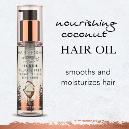 Picture of Hair Food Nourishing Hair Oil With Coconut And Chai Spice For Curly Hair Sulfate Free 95ml