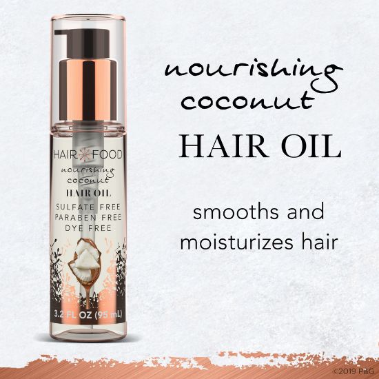 Picture of Hair Food Nourishing Hair Oil With Coconut And Chai Spice For Curly Hair Sulfate Free 95ml