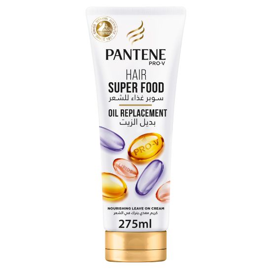 Picture of Pantene Pro-V Hair Oil Replacement Leave On Cream Super Food 275 ml