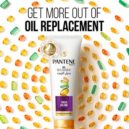 Picture of Pantene Pro-V Hair Oil Replacement Leave On Cream Sheer Volume 275 ml