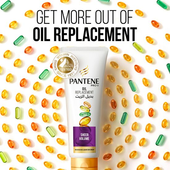 Picture of Pantene Pro-V Hair Oil Replacement Leave On Cream Sheer Volume 275 ml