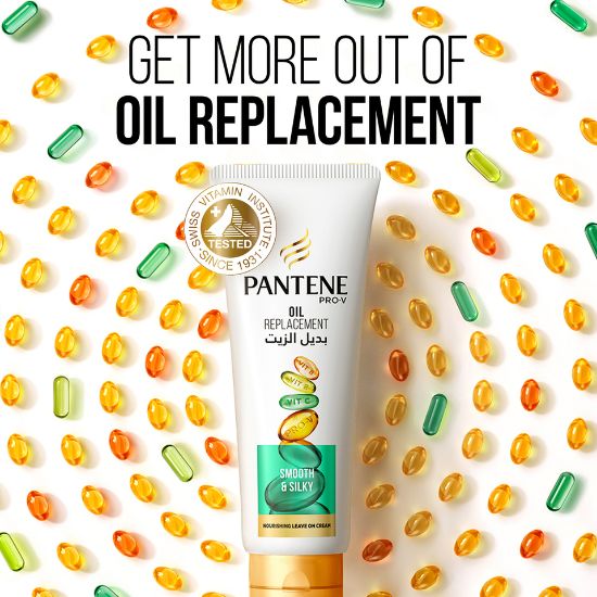 Picture of Pantene Pro-V Hair Oil Replacement Smooth & Silky 275 ml