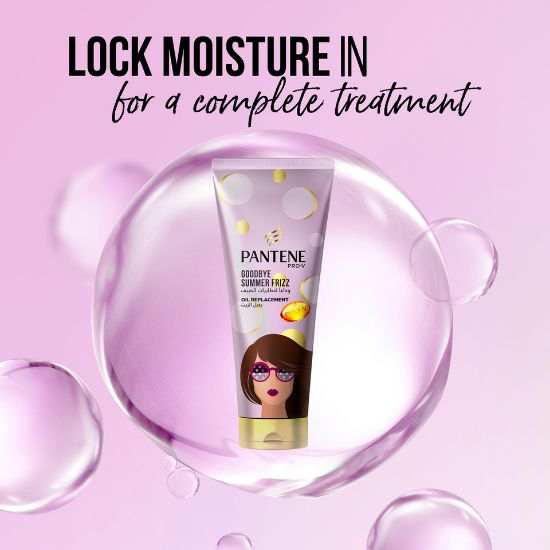 Picture of Pantene Pro-V Goodbye Summer Frizz Leave-In Oil Replacement with 72H Frizz Control 275 ml