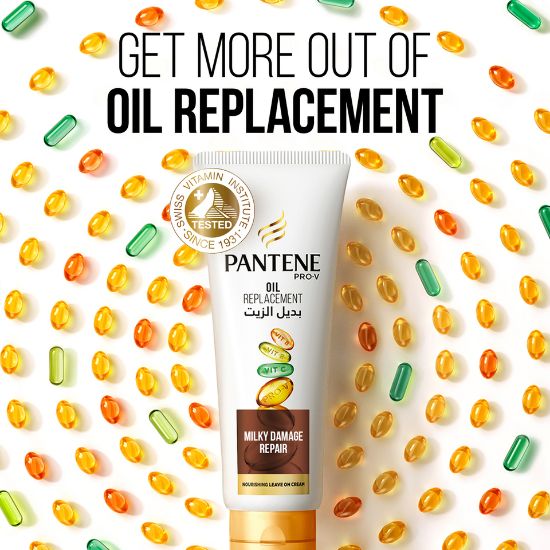 Picture of Pantene Pro-V Hair Oil Replacement Leave On Cream Milky Damage Repair 275 ml