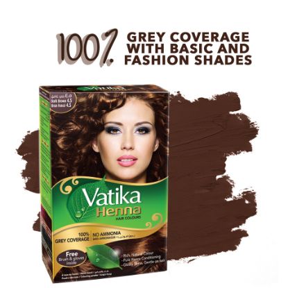 Picture of Vatika Henna Hair Color Dark Brown 60 g