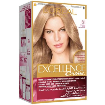 Picture of L'Oreal Paris Excellence Creme 8.1 Ash Light Blonde 1pkt