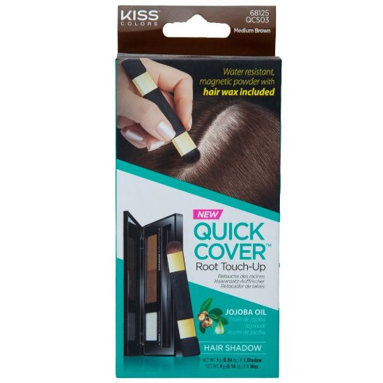 Picture of Kiss Quick Cover Root Touch Up Jojoba Oil Medium Brown 1pkt