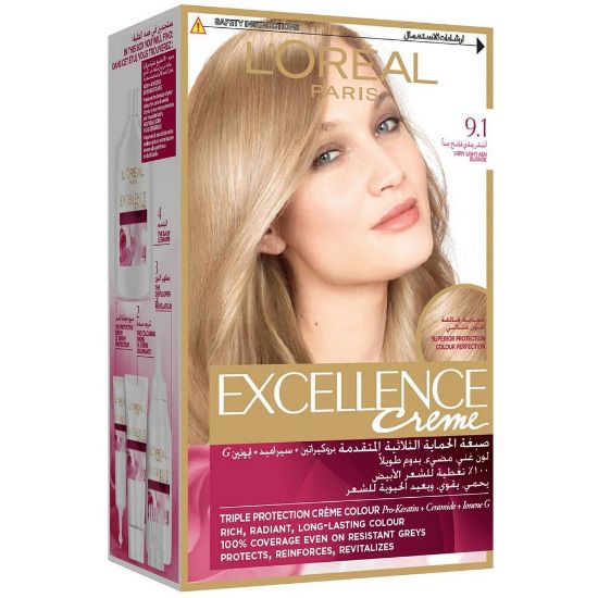 Picture of L'Oreal Paris Excellence Creme 9.1 Very Light Ash Blonde 1pkt