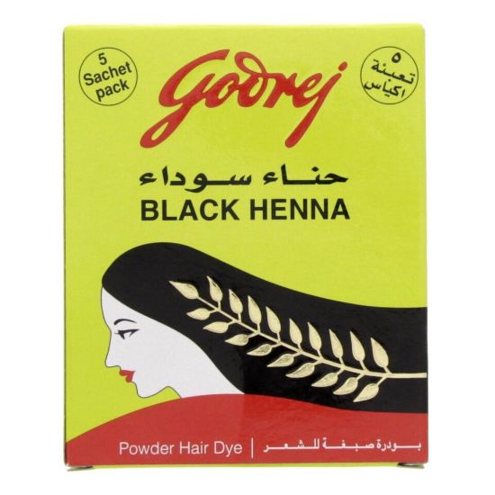 Picture of Godrej Black Henna Powder Hair Dye 15g