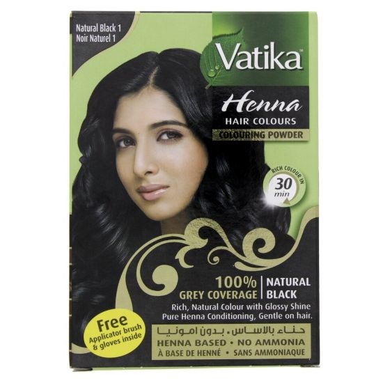 Picture of Vatika Henna Hair Color 1 Natural Black 60g