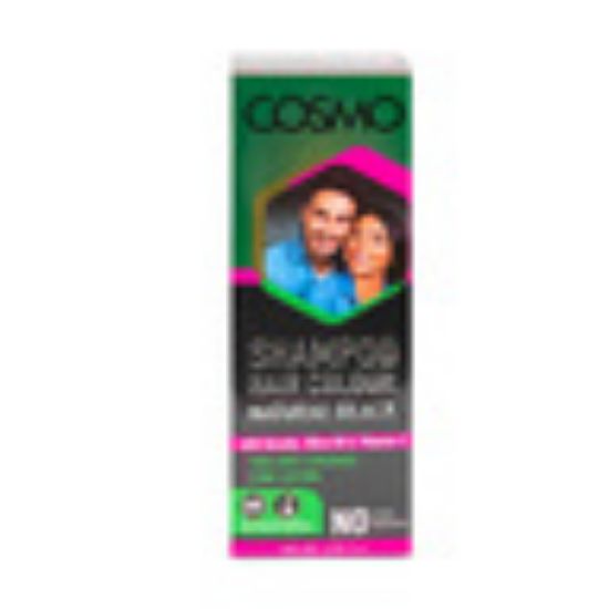 Picture of Cosmo Hair Color Shampoo Natural Black 180ml