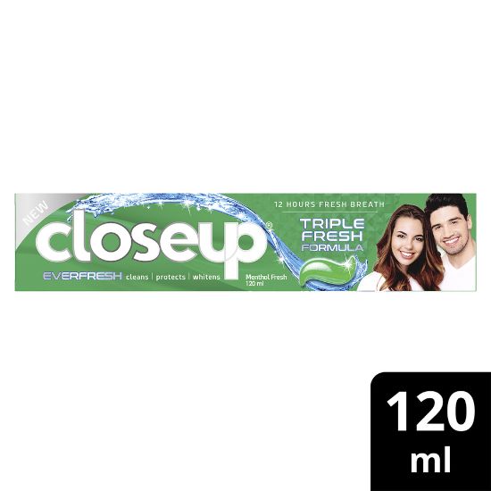 Picture of Closeup Triple Fresh Formula Gel Toothpaste Menthol Fresh 120ml