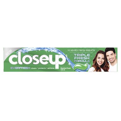 Picture of Closeup Triple Fresh Formula Gel Toothpaste Menthol Fresh 120ml