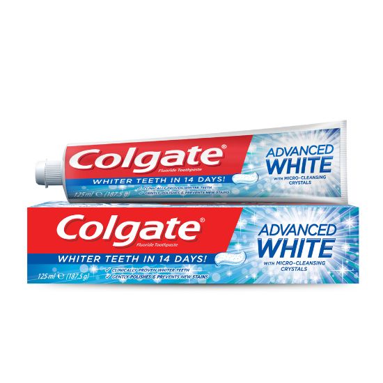 Picture of Colgate Fluoride Toothpaste Advanced Whitening 125ml