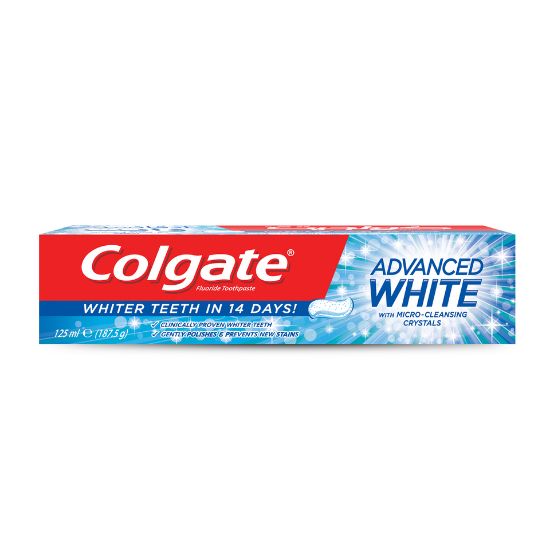 Picture of Colgate Fluoride Toothpaste Advanced Whitening 125ml