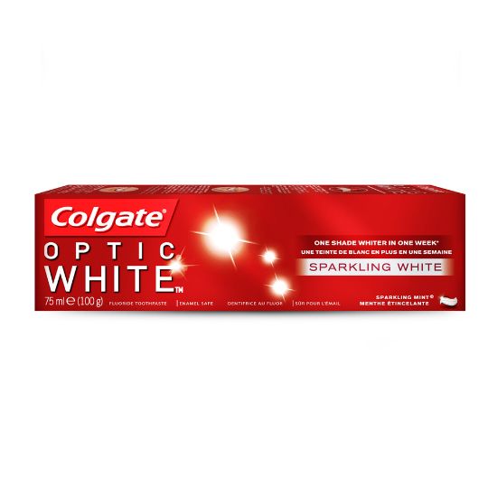 Picture of Colgate Fluoride Toothpaste Optic White Sparkling Mint 75ml