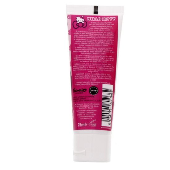 Picture of Hello Kitty Toothpaste Strawberry Gel 75ml