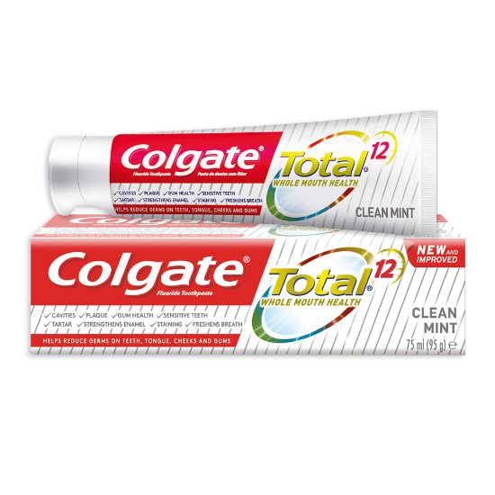 Picture of Colgate Fluoride Toothpaste Total Clean Mint 75ml