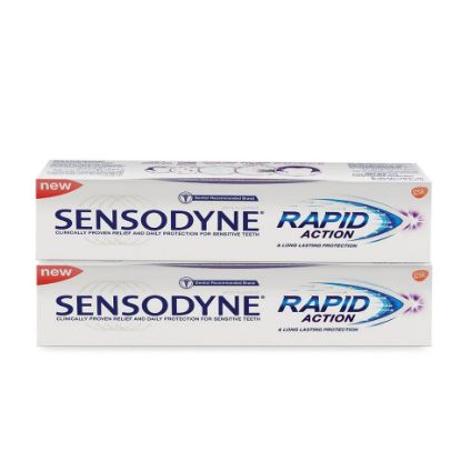 Picture of Sensodyne Rapid Action Toothpaste Value Pack 2 x 75 ml