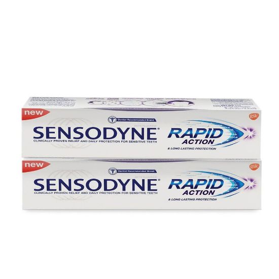 Picture of Sensodyne Rapid Action Toothpaste Value Pack 2 x 75 ml