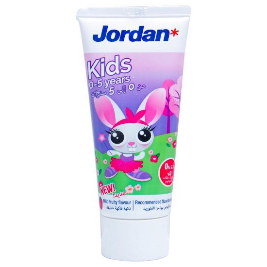 Picture of Jordan Kids Toothpaste Mild Fruity Flavour 50ml 0-5 Years