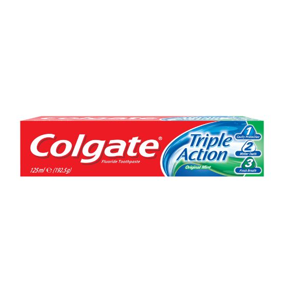 Picture of Colgate Toothpaste Triple Action Original Mint 125ml