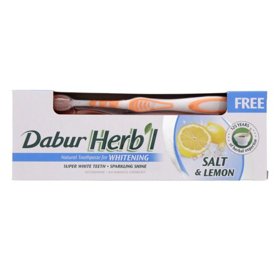 Picture of Dabur Herbal Whitening Toothpaste Salt And Lemon 150g