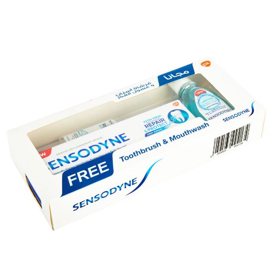 Picture of Sensodyne Repair & Protect Toothpaste 75ml + Toothbrush 1pc + Mouthwash 50ml