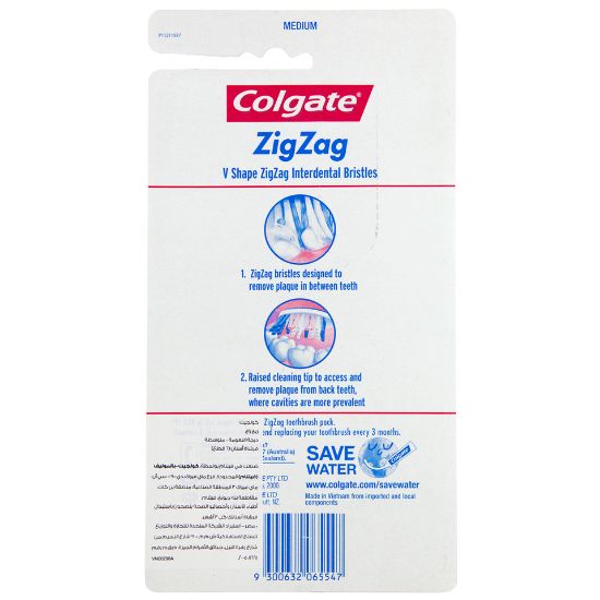 Picture of Colgate Toothbrush Zig Zag Medium Assorted 6pcs