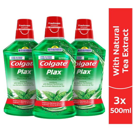 Picture of Colgate Plax Mouthwash Fresh Tea 3 x 500ml