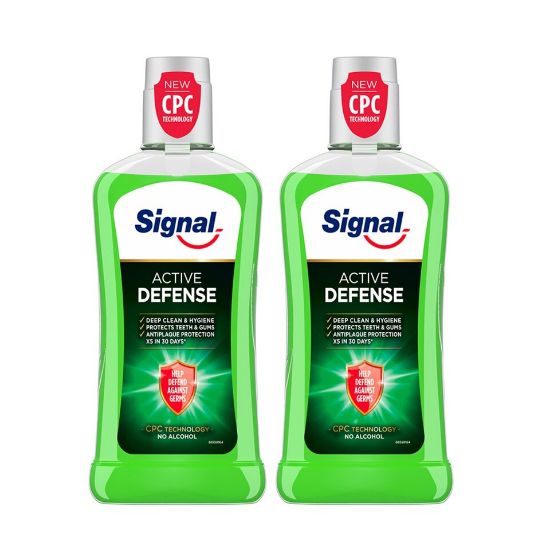 Picture of Signal Mouth Wash Active Defense 2 x 250ml