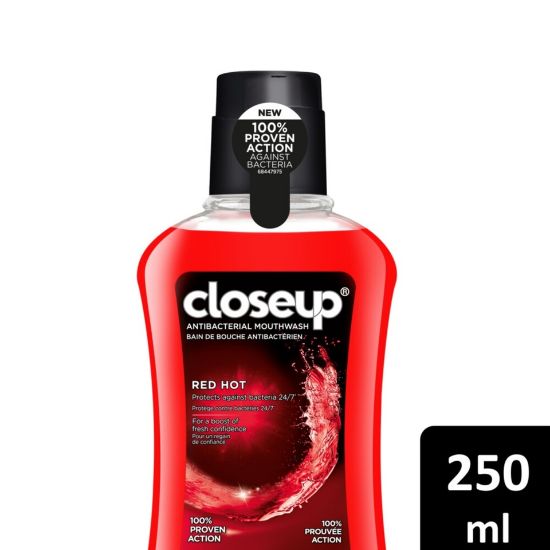 Picture of Closeup Red Hot Anti-Bacterial Mouthwash 250ml