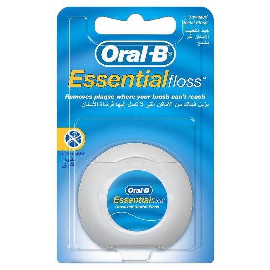 Picture of Oral B Essential Floss Unwaxed 50m