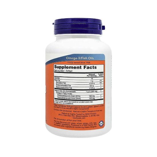 Picture of Now Foods Omega-3 Molecularly Distilled 100pcs