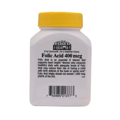 Picture of 21st Century Folic Acid 400mcg 250pcs