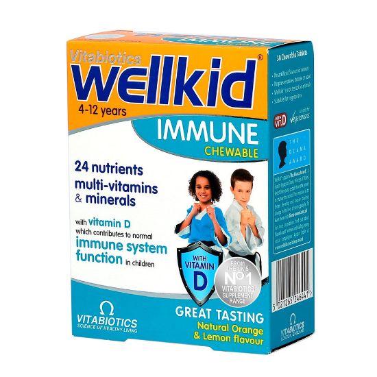 Picture of Vitabiotics Wellkid Immune Chewable For 4-12 Years Old 30pcs