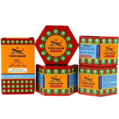 Picture of Tiger Balm Red Ointment 4 x 10 g + Oil 3 ml