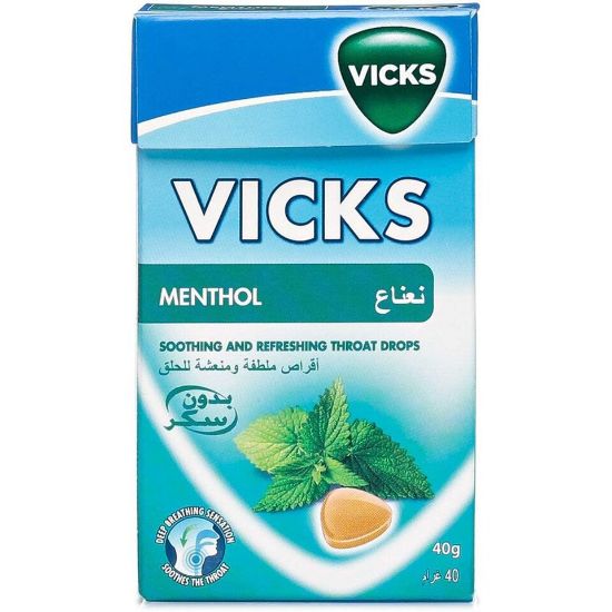 Picture of Vicks Menthol Throat Drops 40g