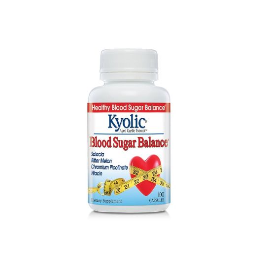 Picture of Kyolic Aged Garlic Extract Blood Sugar Balance Dietary Supplement 100 Capsules