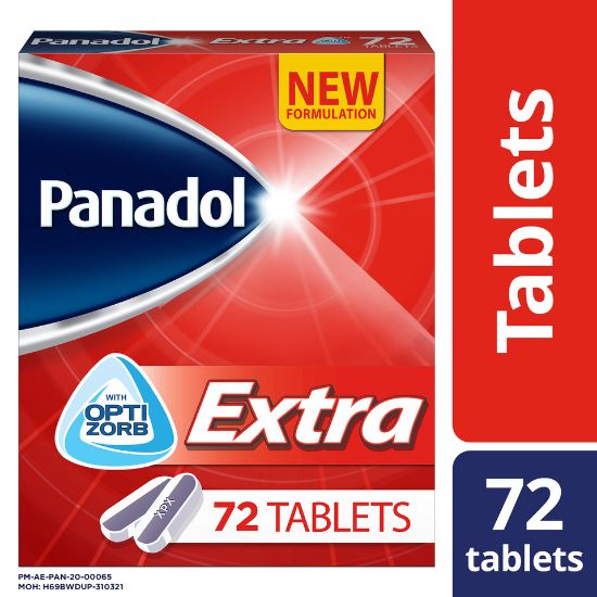 Picture of Panadol Extra with Optizorb 72 Tablets