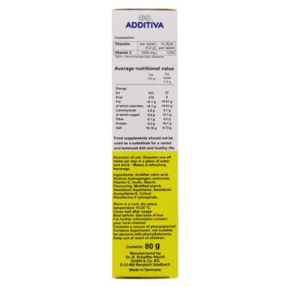 Picture of Additiva Lemon Flavour Vitamin C 20pcs