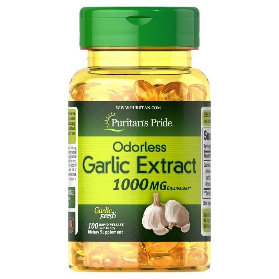 Picture of Puritan's Pride Odorless Garlic 1000mg 100pcs