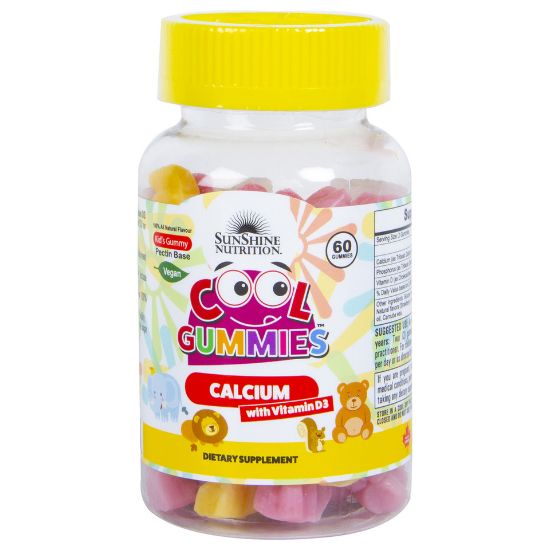 Picture of Sunshine Nutrition Cool Gummies Calcium With Vitamin D3 60pcs