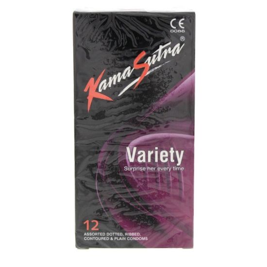 Picture of Kamasutra Dotted Condoms Assorted 12pcs