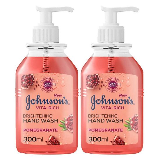 Picture of Johnson's Hand Wash Vita Rich Brightening Pomegranate 2 x 300ml