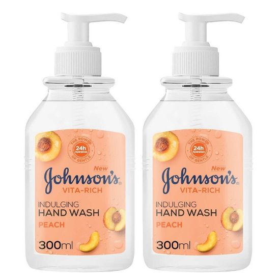 Picture of Johnson's Hand Wash Vita Rich Indulging Peach 2 x 300ml