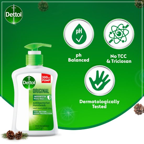 Picture of Dettol Original Handwash Liquid Soap Pine Fragrance 200ml