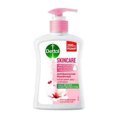 Picture of Dettol Skincare Handwash Liquid Soap Rose & Sakura Blossom Fragrance 200ml