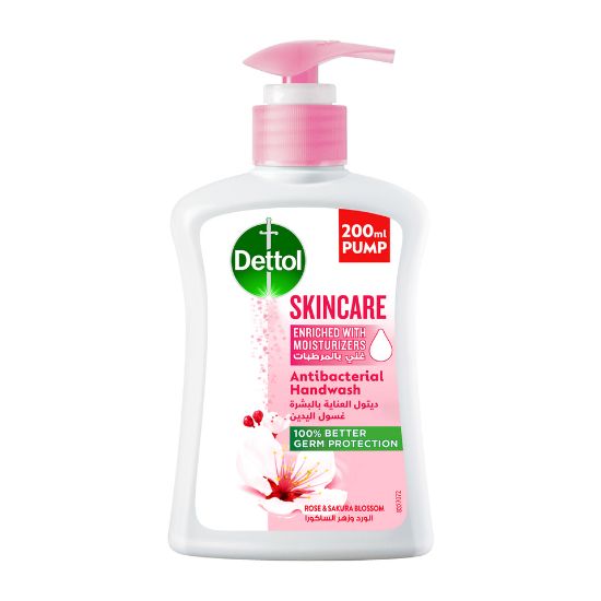 Picture of Dettol Skincare Handwash Liquid Soap Rose & Sakura Blossom Fragrance 200ml