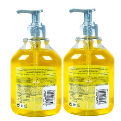 Picture of Johnson's Anti-Bacterial Micellar Hand Wash Lemon 2 x 500ml